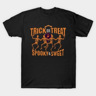 Trick Or Treat Spooky And Sweet, Funny Halloween Party,Happy Halloween Day,Funny Spooky Vibes T-Shirt